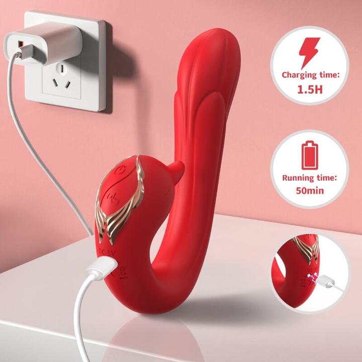 Produktbild Armony Delfin Vibrator Multiposition & Wärmeeffekt Rot