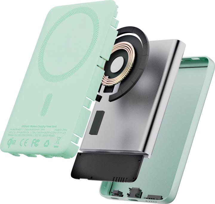 Produktbild Aukey MAG FUSION SLIM - Powerbank (5000 mAh, 18 W, 18 Wh)
