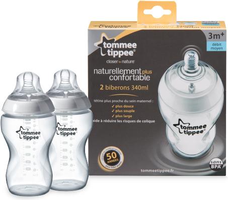Image du produit Tommee Tippee Biberon Easi-Vent de Biberon (340 ml)