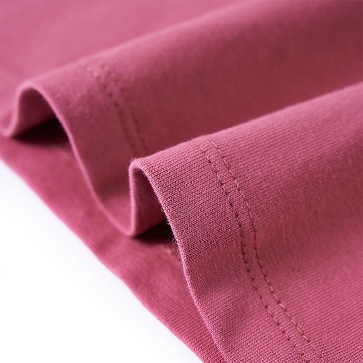Image du produit VidaXL T-shirt manches longues enfant rose framboise 92,Matière : 95% coton (92)