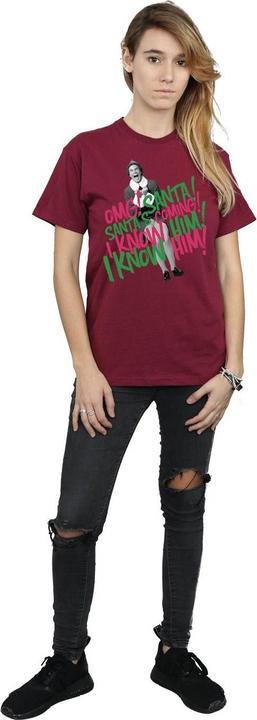 Immagine prodotto Elf Santa's Coming Maglietta Ampia Donna (L)
