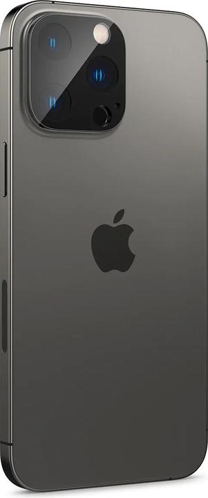 Actual product image Spigen Optik.Tr Camera iPhone 14 Pro/14 Pro Max Lens 2szt./2pcs czarny/black AGL05273 (2 Piece, Apple iPhone 11 Pro)