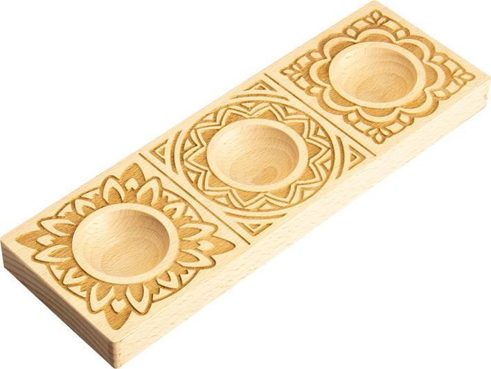 Leonardi Wood Handgefertigte Ravioli Holzform XL Mandala (copy)