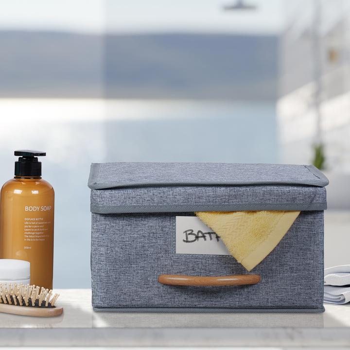Produktbild Relaxdays 2x Aufbewahrungsbox (30 x 32.5 x 16 cm, 12 l)