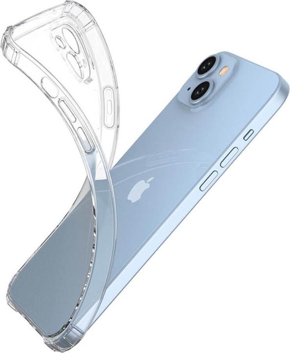 Actual product image Cover-Discount iPhone 15 Plus - Drop Protection Silicone Case transparent (Apple iPhone 15 Plus)