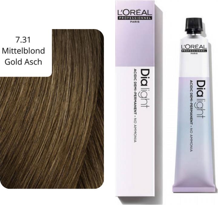 Produktbild L'Oréal Professionnel Dialight Haartönung (7.31 Mittelblond Gold Asch)