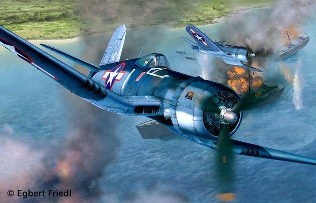 Actual product image Revell Vought F-4U-1D Corsair