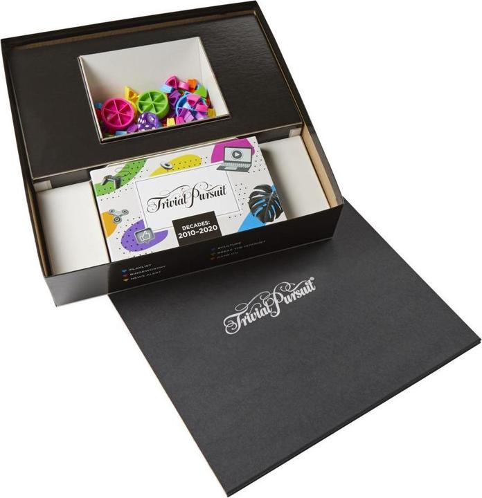 Actual product image Hasbro Gaming Trivial Pursuit Decades 2010 to 2020 Board game Trivia (Finnish)
