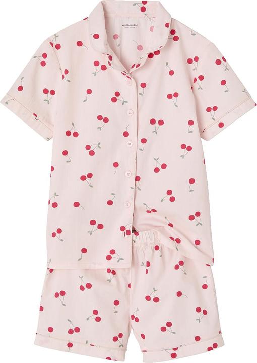 Produktbild Vertbaudet Mädchen Schlafanzug aus Popeline CHERRY (146)