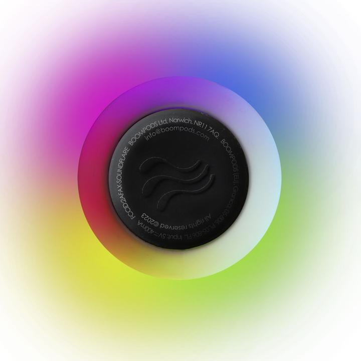 Actual product image Boompods Tide Round Speaker Soundflare Black (5 h, Rechargeable battery operated)