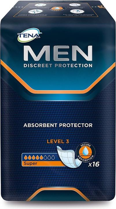 Actual product image Tena MEN pads for bladder incontinence level 3 (16 x, Regular)