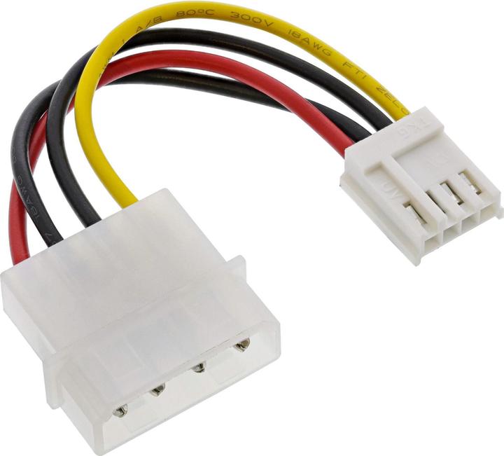 InLine Adattatore di alimentazione da 4-Pol-Molex a floppy