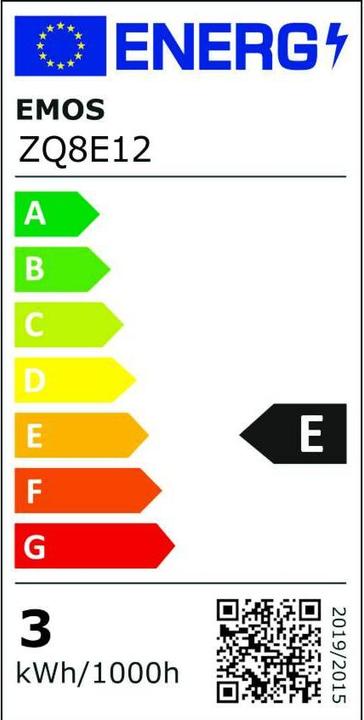 Energy Label Emos Classic (GU10, 3 W, 345 lm, 1 x, E)