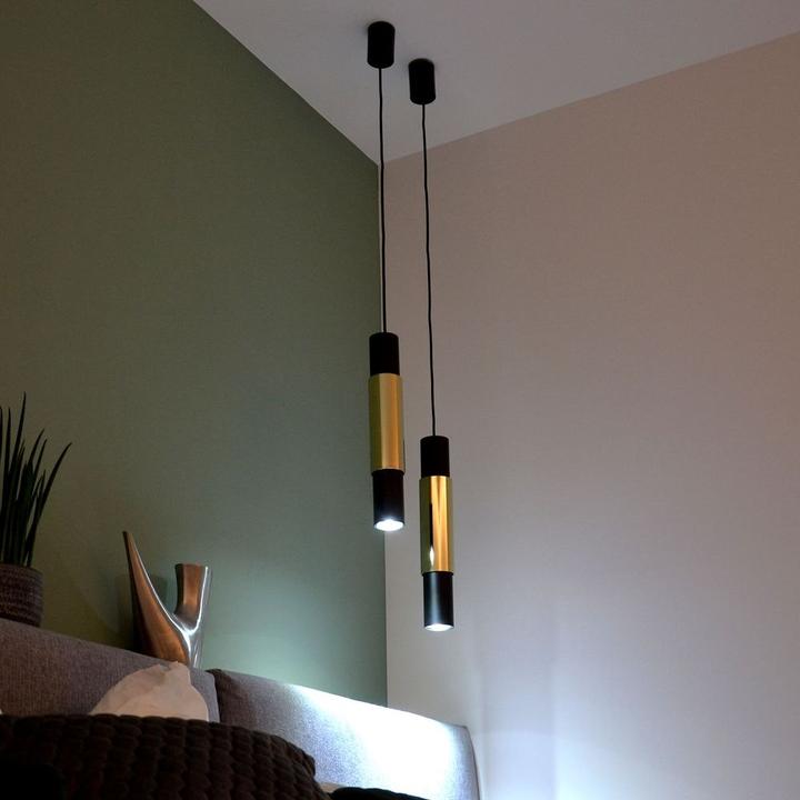 Actual product image s.luce Hanging lamp Crutch with decorative cylinder (GU10)