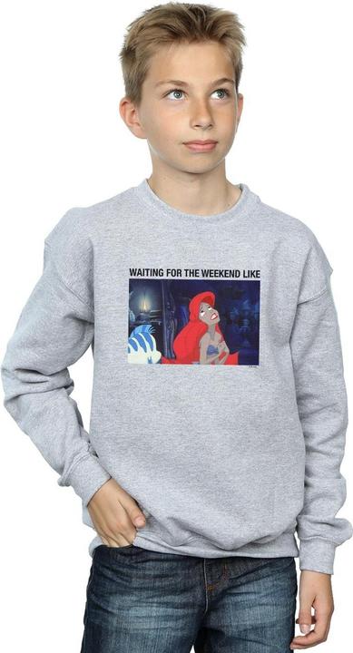 Actual product image Disney Boys The Little Mermaid Waiting For The Weekend Sweatshirt (128)