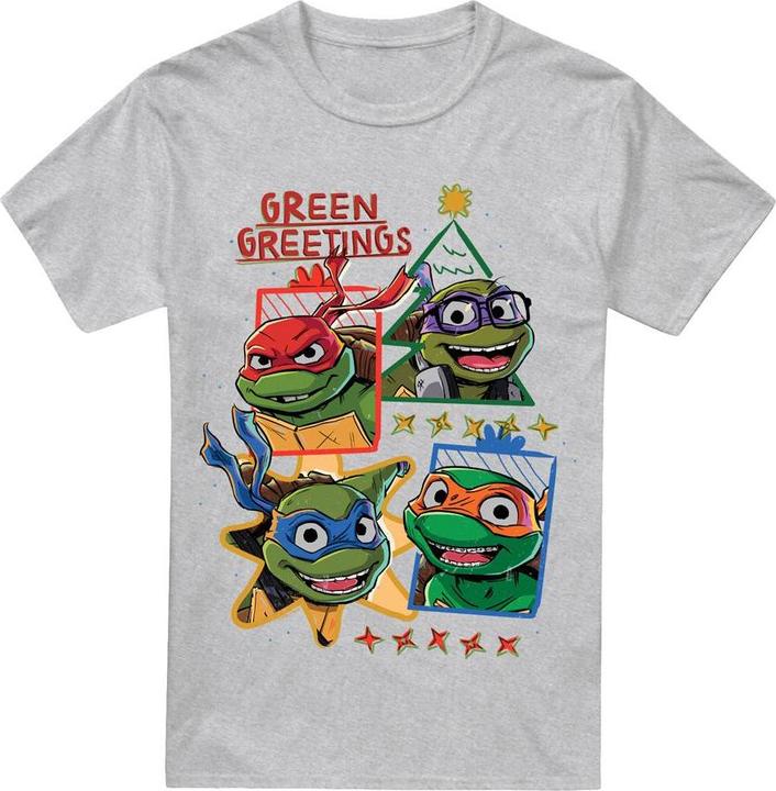 Teenage Mutant NT Green Greetings TShirt weihnachtliches Design (XL)
