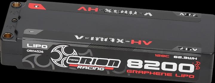 Image du produit Team Orion V-Max-HV Graphene Tech 8200 7.6V 2S 128C (7.60 V, 8200 mAh)