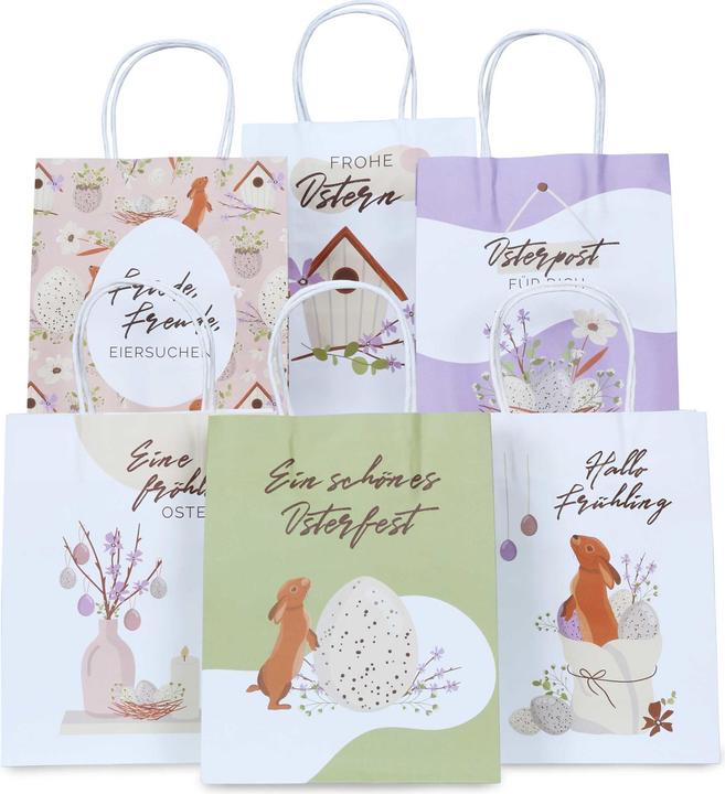 Image du produit Papierdrachen Sacs cadeaux de Pâques XXL (Pochette cadeau, 6 x)