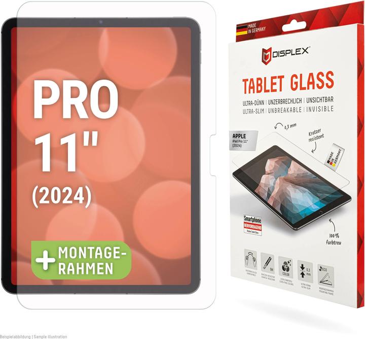 Actual product image Displex Tablet Glass, Tablet Schutzglas (1 Piece, iPad Pro 11 2024 (5th gen))
