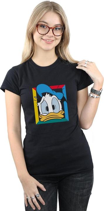 Actual product image Disney Womens/Ladies Donald Duck Panicked Cotton T-Shirt (L)