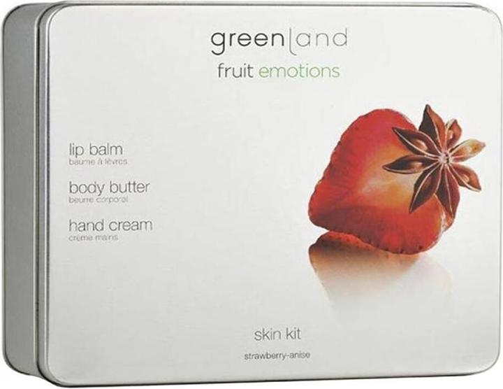Produktbild Greenland Skin Care Set Anise Strawberry Creamy Body Butter, Fragrant Lipstick & Natural Hand Lotion