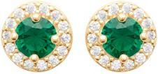 Lara Vergoldete OHRRINGE – S.EMERALD – ZIRKONIA