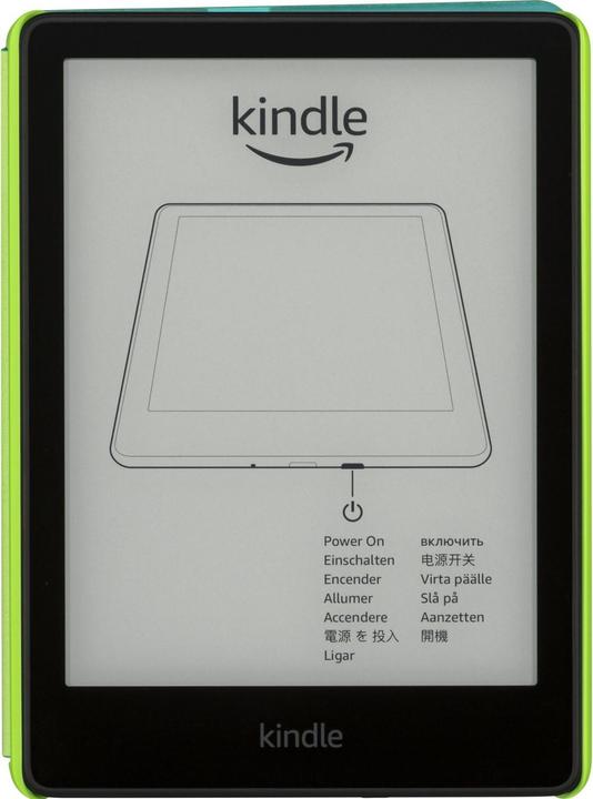 Actual product image Amazon Kindle Paperwhite Kids 2023 16GB eReader waterf Jewel Forest B09TM2S6T1 (6.80", 16 GB, Jewel Forest)