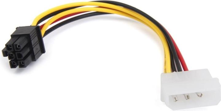 Actual product image PowerGuard 4-pin IDE Molex to 6-pin graphics card power cable adapter