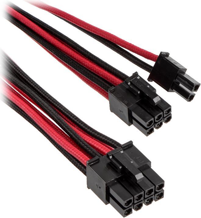 Image du produit Corsair Premium Sleeved Câble PCIe simple, pack de deux