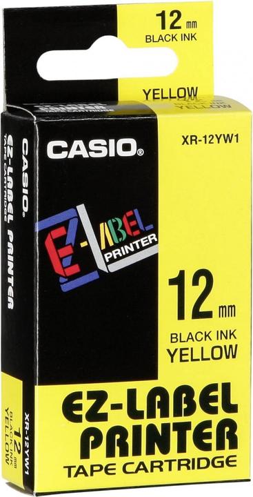 Actual product image Casio Writing tape XR (1.20 cm, Yellow, Black)