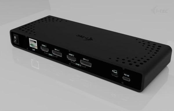 Produktbild i-tec Universal Dual 4K Display Docking Station PD 85W (USB-C, 10 Ports)