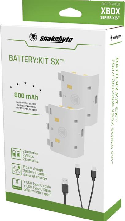 Actual product image Snakebyte Battery Kit SX (Xbox Series X, Xbox One X, Xbox One S, Xbox Series S)