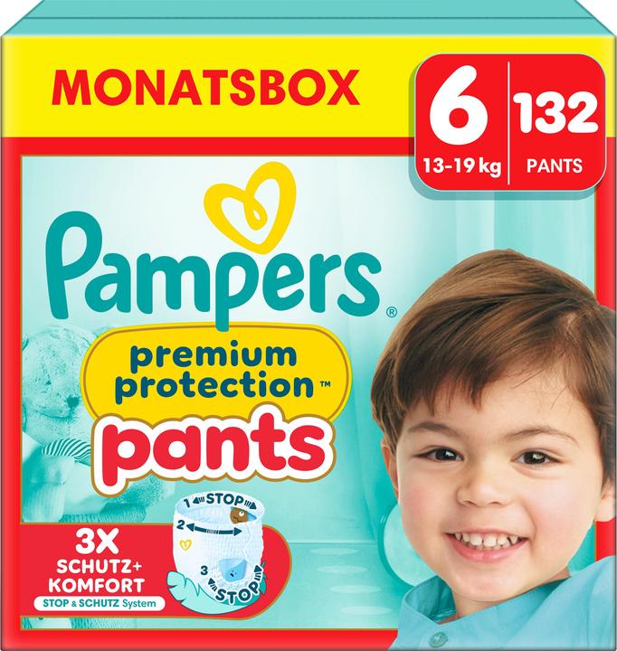 Pampers Premium Protection Pants (Gr. 6, Monatsbox, 132 Stück)