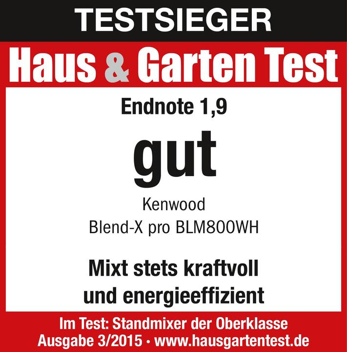 Actual product image Kenwood BlendX-Pro BLM800WH (1400 W)
