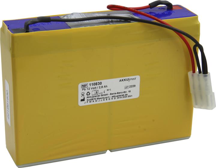 Actual product image AccuCell Battery S-SCOR aspirator VX2 Phlegm (1 pcs., Device specific, 2800 mAh, Rechargeable battery)