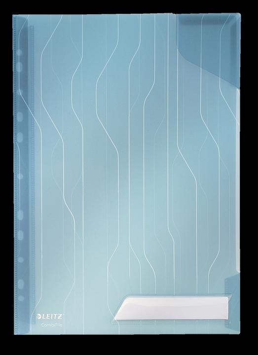 Actual product image Leitz CombiFile, A4, PP, blue, 0,20 mm grained, combination of brochure cover u (A4, 1 x)