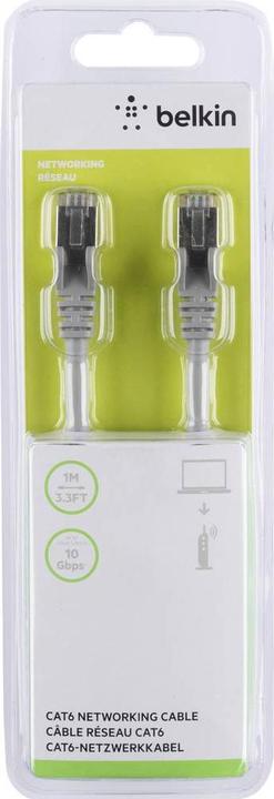 Actual product image Belkin Patch cable RJ-45 (M) to RJ-45 (M) (S/FTP, CAT6, 1 m)