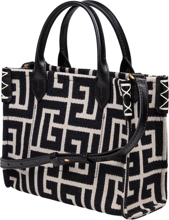 Produktbild Balmain medium jacquard shopper bag color black/ivory