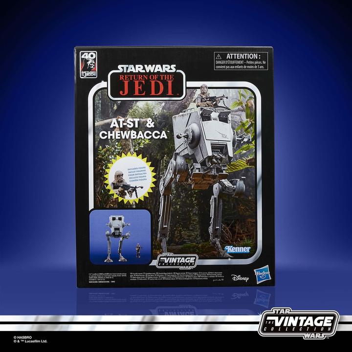 Actual product image Hasbro Star Wars Episode VI - AT-ST & Chewbacca