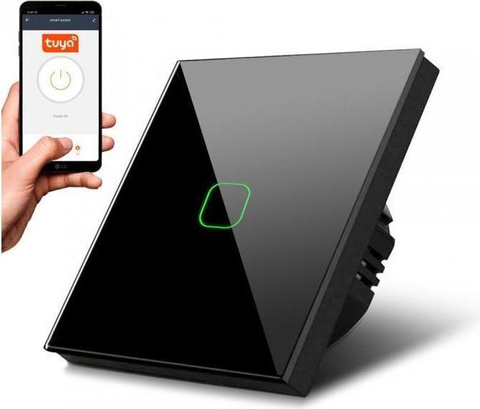 Image du produit Maclean Smart WiFi Touch Interrupteur d'éclairage compatible avec Tuya APP Interrupteur mural Interrupteur