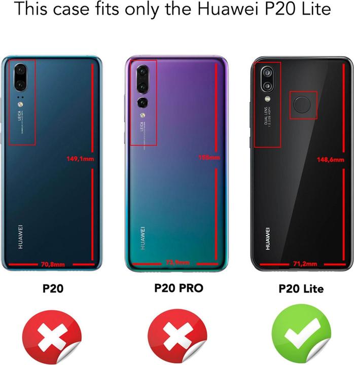 Produktbild Nalia 360 Grad Handyhülle (Huawei P20 Lite)