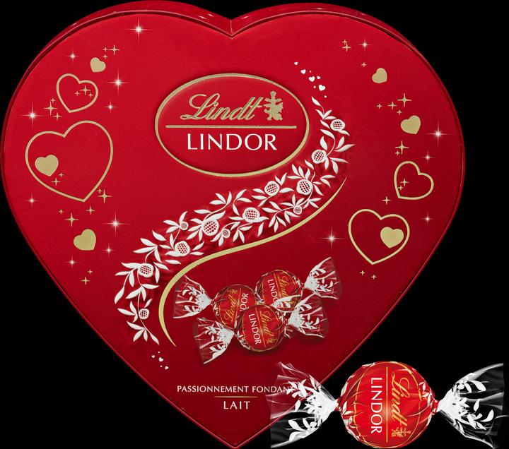 Actual product image Lindt Lindor Heart Milk (160 g)