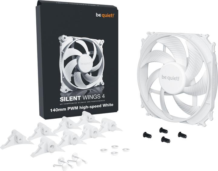 Actual product image be quiet! SILENT WINGS 4 White 140mm PWM high-speed (140 mm, 1 x)