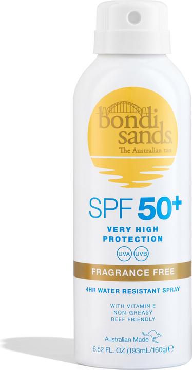 Bondi Sands SPF 50 Fragrance Free Sunscreen Spray 160 g (Sonnenspray, SPF 50, 160 g)