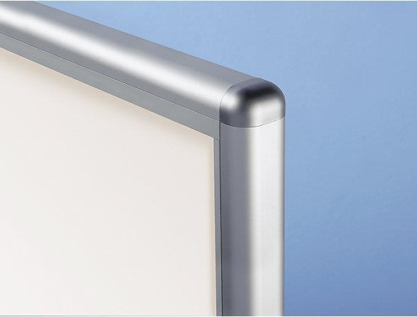 Actual product image eurokraft pro Showcase, aluminum frame, sliding doors