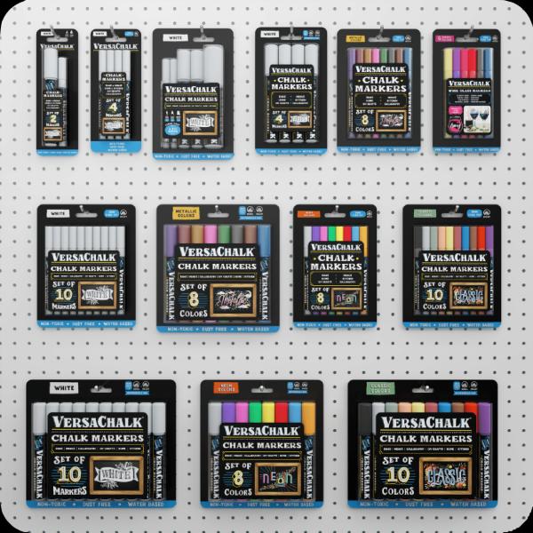 Actual product image VersaChalk - Combi set with 2 white chalk markers 3mm + 5mm (White, 5 mm, 2 x)