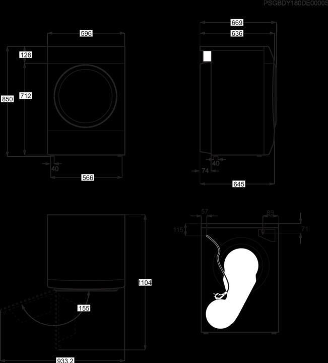 Produktbild Zanussi THE8051 (8 kg, Links)