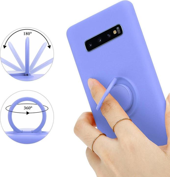 Actual product image Cadorabo TPU Liquid Ring Silicone Case Cover (Samsung Galaxy S10+)