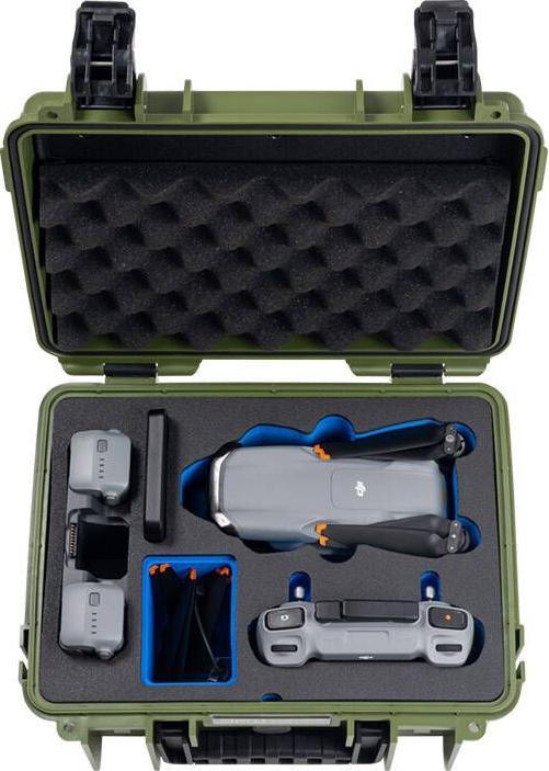 Actual product image B&W International B&W DJI Air 3 Case Type 3000 brown green (Drone case, DJI Air 3)