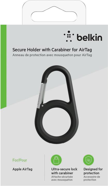 Actual product image Belkin AirTag Anhänger mit Karabinerhaken